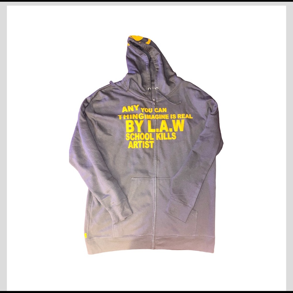 BY LAW Graphic Puff Hoodie Zip Up